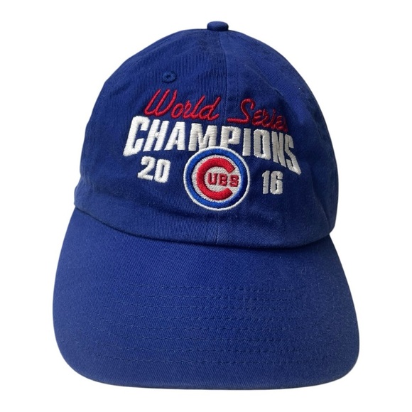 Forty Seven 47 Men’s 2016 Chicago Cubs Baseball World Series Champions Adj. Hat - Picture 1 of 7